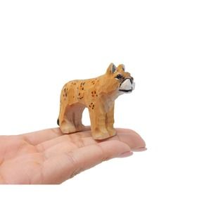 Cougar Wooden Figurine Statue Decor